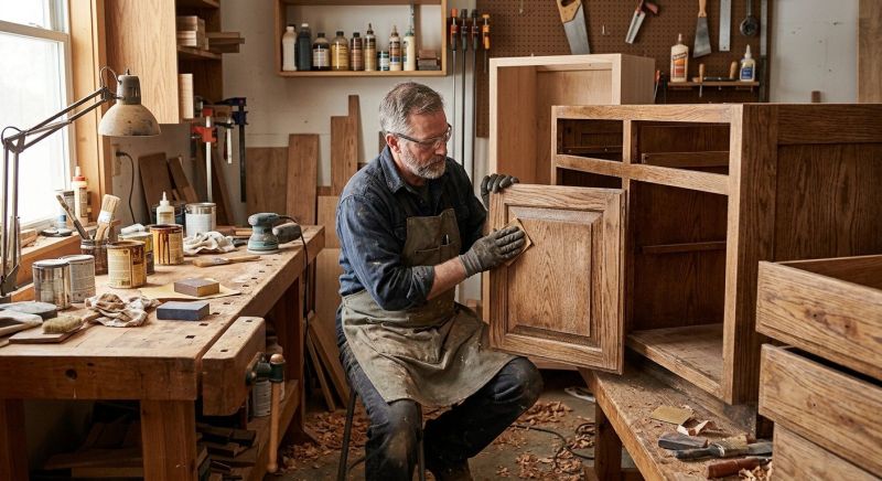 Oak Cabinet Refinishing in Terre Haute, IN