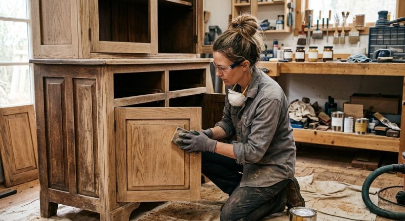 Wood Cabinet Refinishing in Lafayette, IN